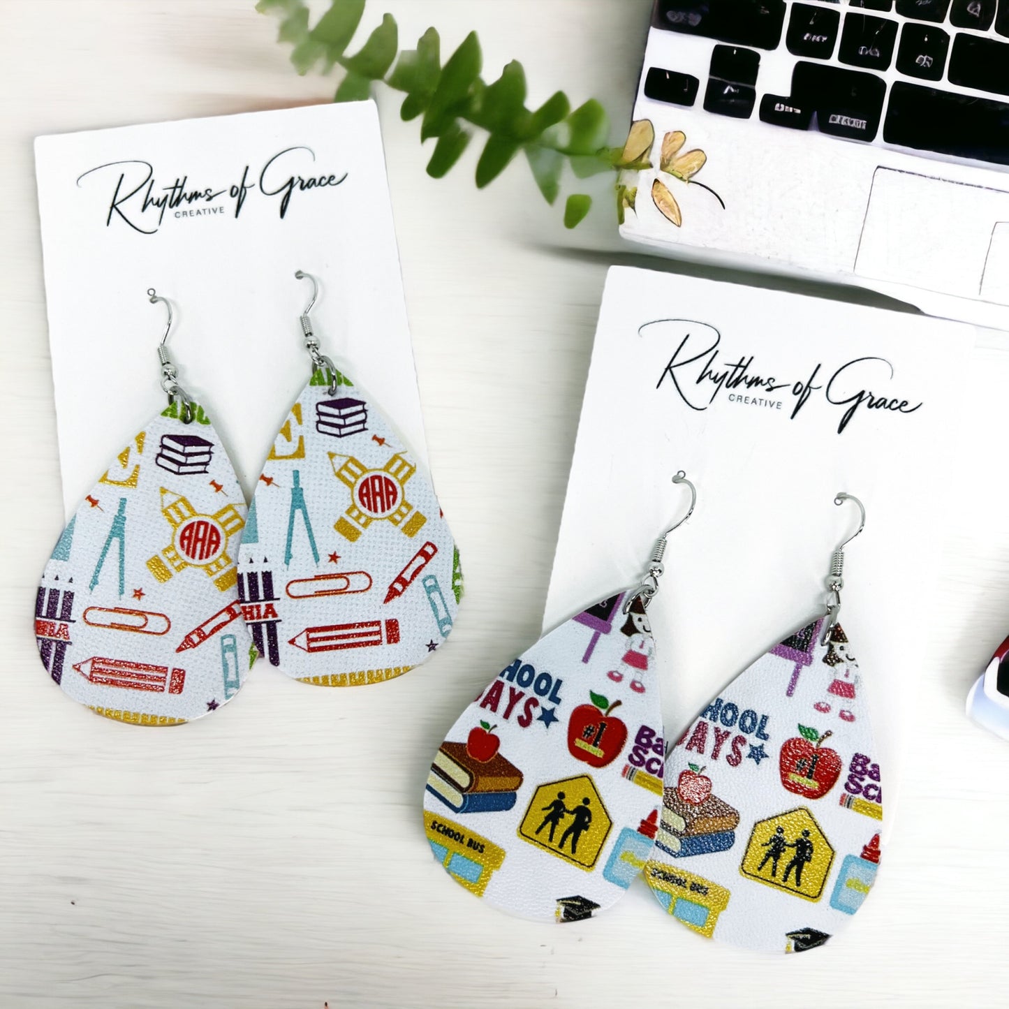 Charming Teacher Earrings: Show Your Love for Educators in Style! - Rhythms of Grace Creative