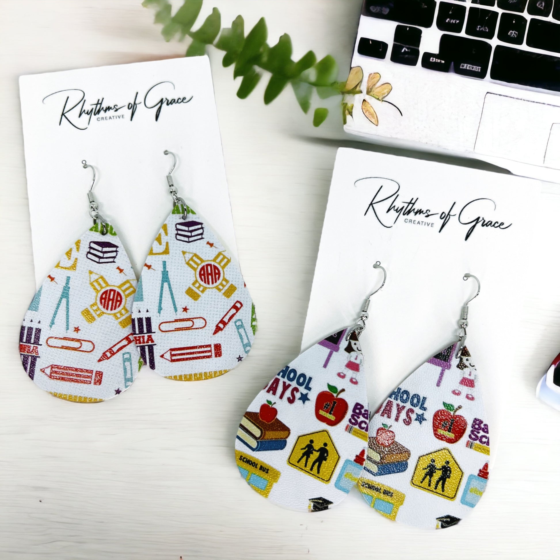 Charming Teacher Earrings: Show Your Love for Educators in Style! - Rhythms of Grace Creative