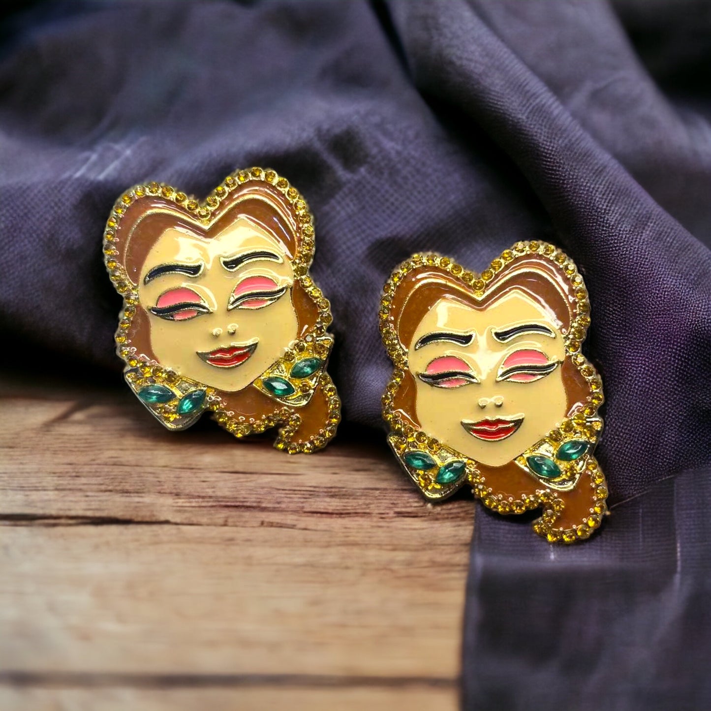 Rhinestone Princess Earrings - Sparkle Like Royalty! 👑 - Rhythms of Grace Creative