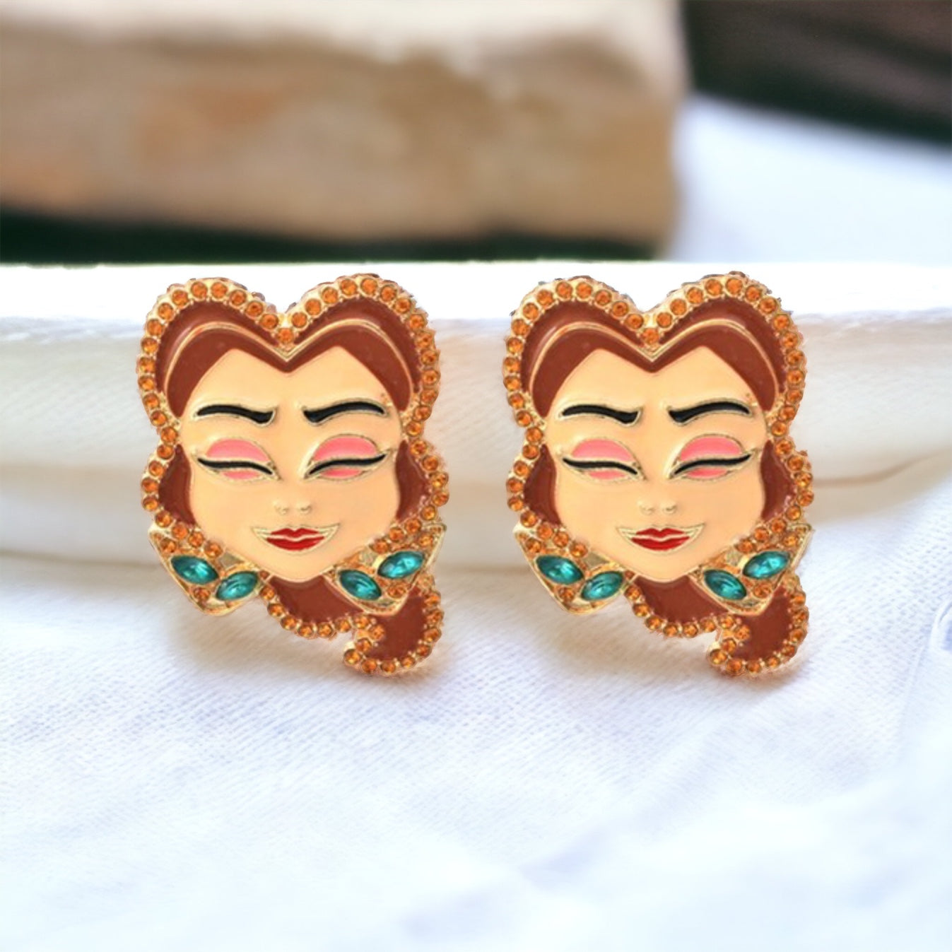 Rhinestone Princess Earrings - Sparkle Like Royalty! 👑 - Rhythms of Grace Creative