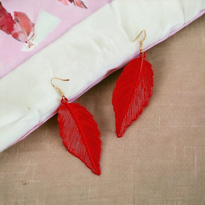 Embrace Autumn's Charm with Red Leaf Earrings! 🍂 - Rhythms of Grace Creative