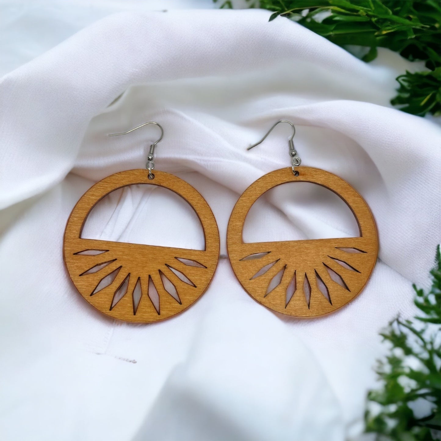Sunrise Vibes: Wooden Boho Earrings for Effortless Style! - Rhythms of Grace Creative