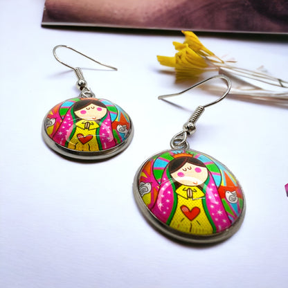 Blessed Mother Earrings - A Divine Touch to Your Style! ✨ - Rhythms of Grace Creative