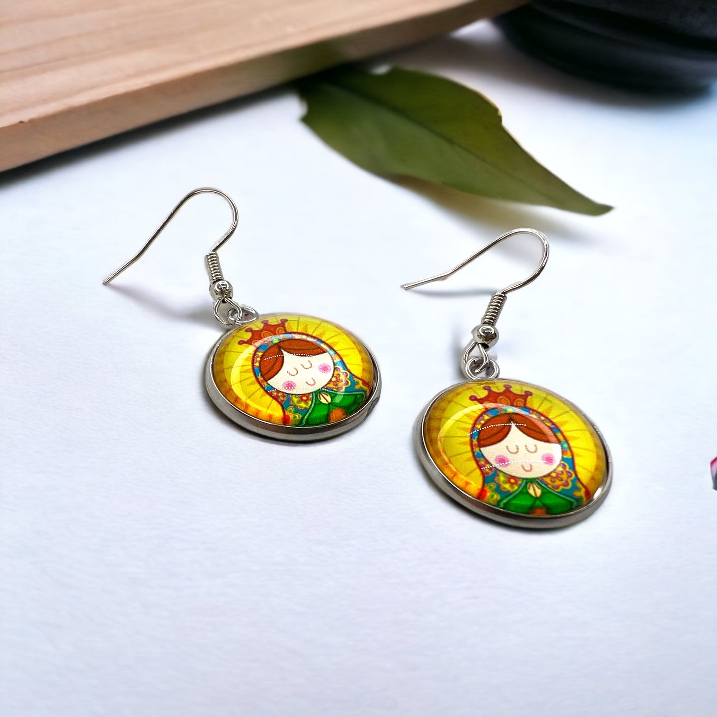 Blessed Mother Earrings - A Divine Touch to Your Style! ✨ - Rhythms of Grace Creative