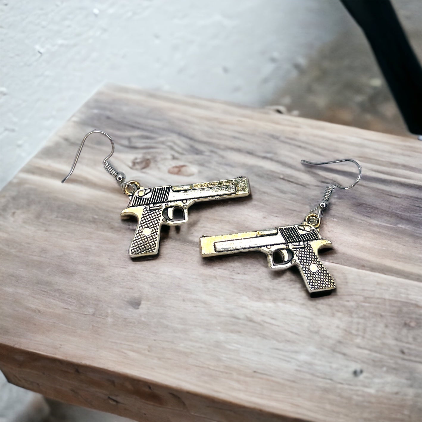 Handgun Earrings: Edgy Elegance for the Bold! - Rhythms of Grace Creative