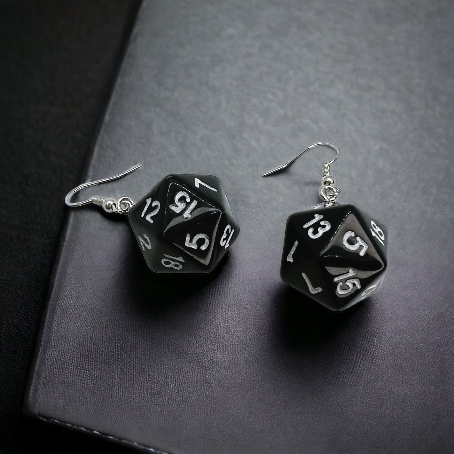 Roll the Dice with Style! Black Dice Dangle Earrings 🎲 - Rhythms of Grace Creative