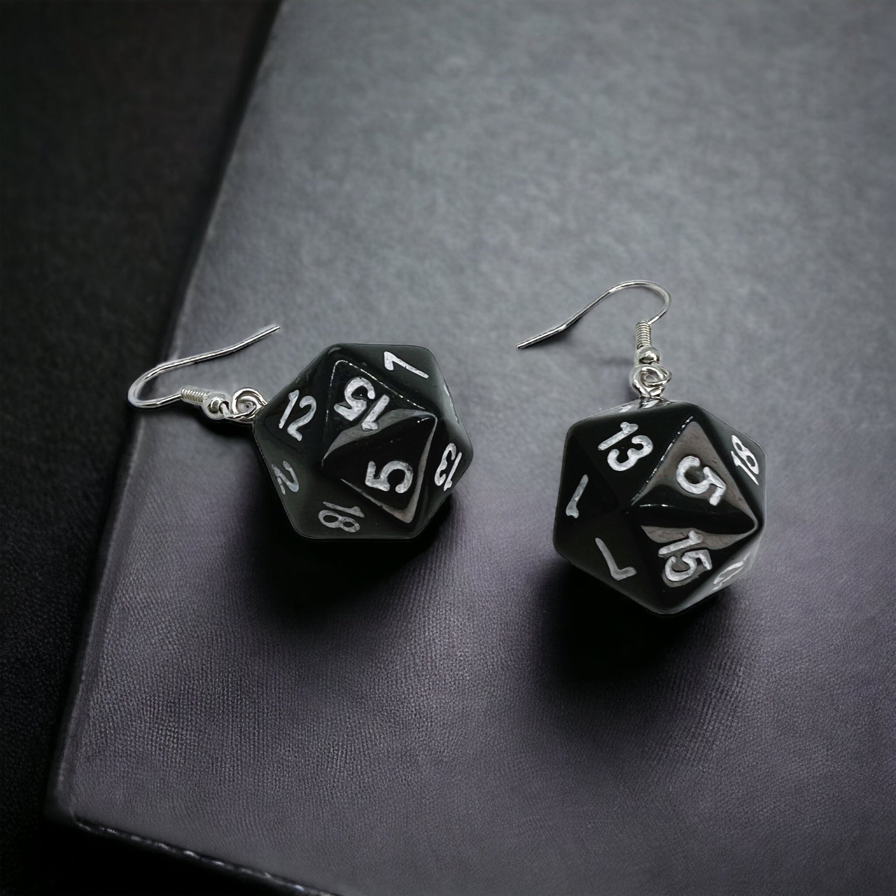 Roll the Dice with Style! Black Dice Dangle Earrings 🎲 - Rhythms of Grace Creative