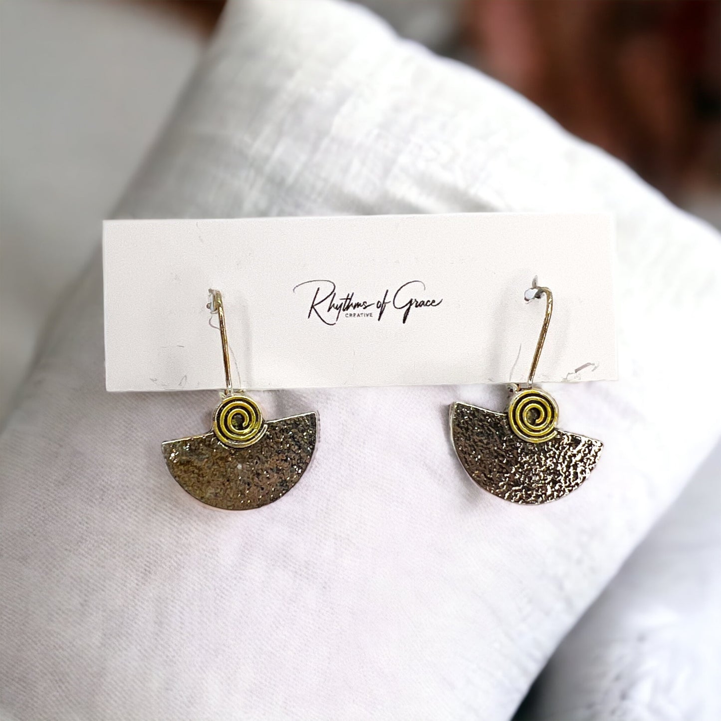 Chic & Shimmer: Silver & Gold Drop Earrings! - Rhythms of Grace Creative