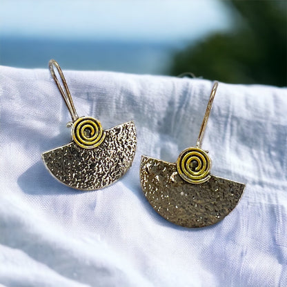Chic & Shimmer: Silver & Gold Drop Earrings! - Rhythms of Grace Creative
