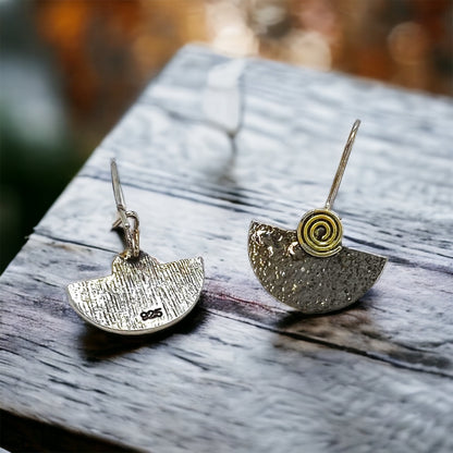Chic & Shimmer: Silver & Gold Drop Earrings! - Rhythms of Grace Creative