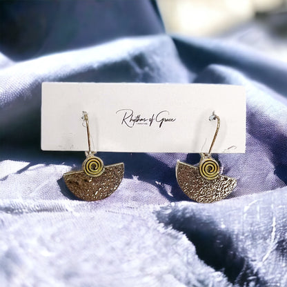 Chic & Shimmer: Silver & Gold Drop Earrings! - Rhythms of Grace Creative