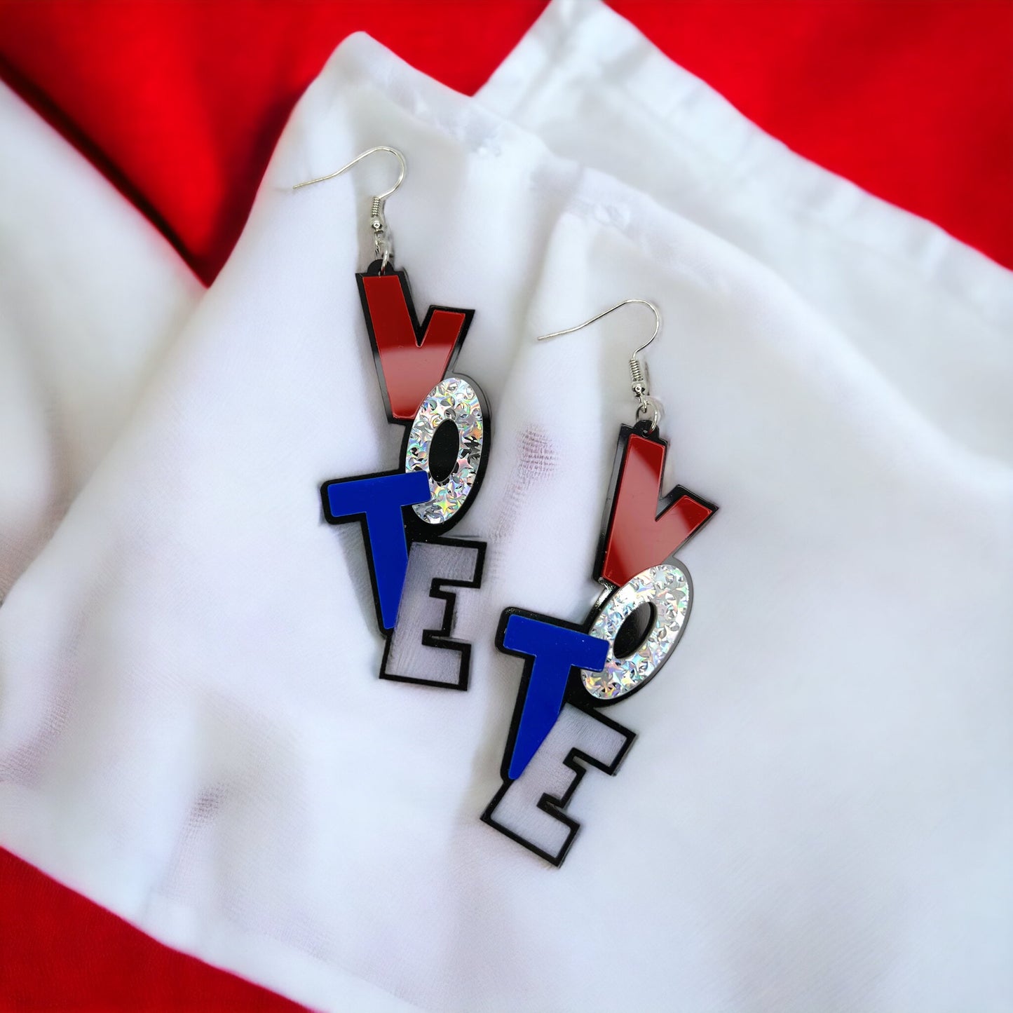 Vote with Style: Handmade Stars & Stripes Earrings! - Rhythms of Grace Creative