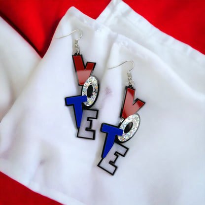Vote with Style: Handmade Stars & Stripes Earrings! - Rhythms of Grace Creative