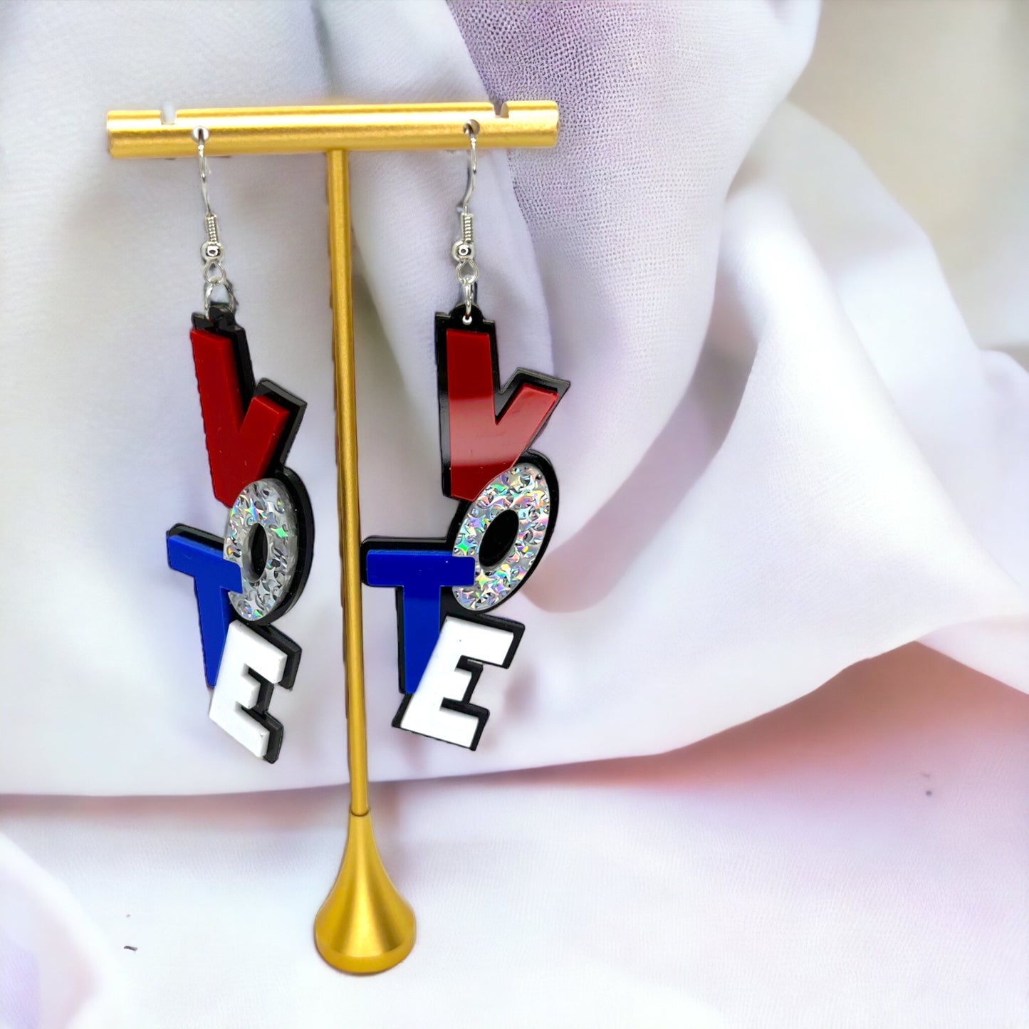Vote with Style: Handmade Stars & Stripes Earrings! - Rhythms of Grace Creative
