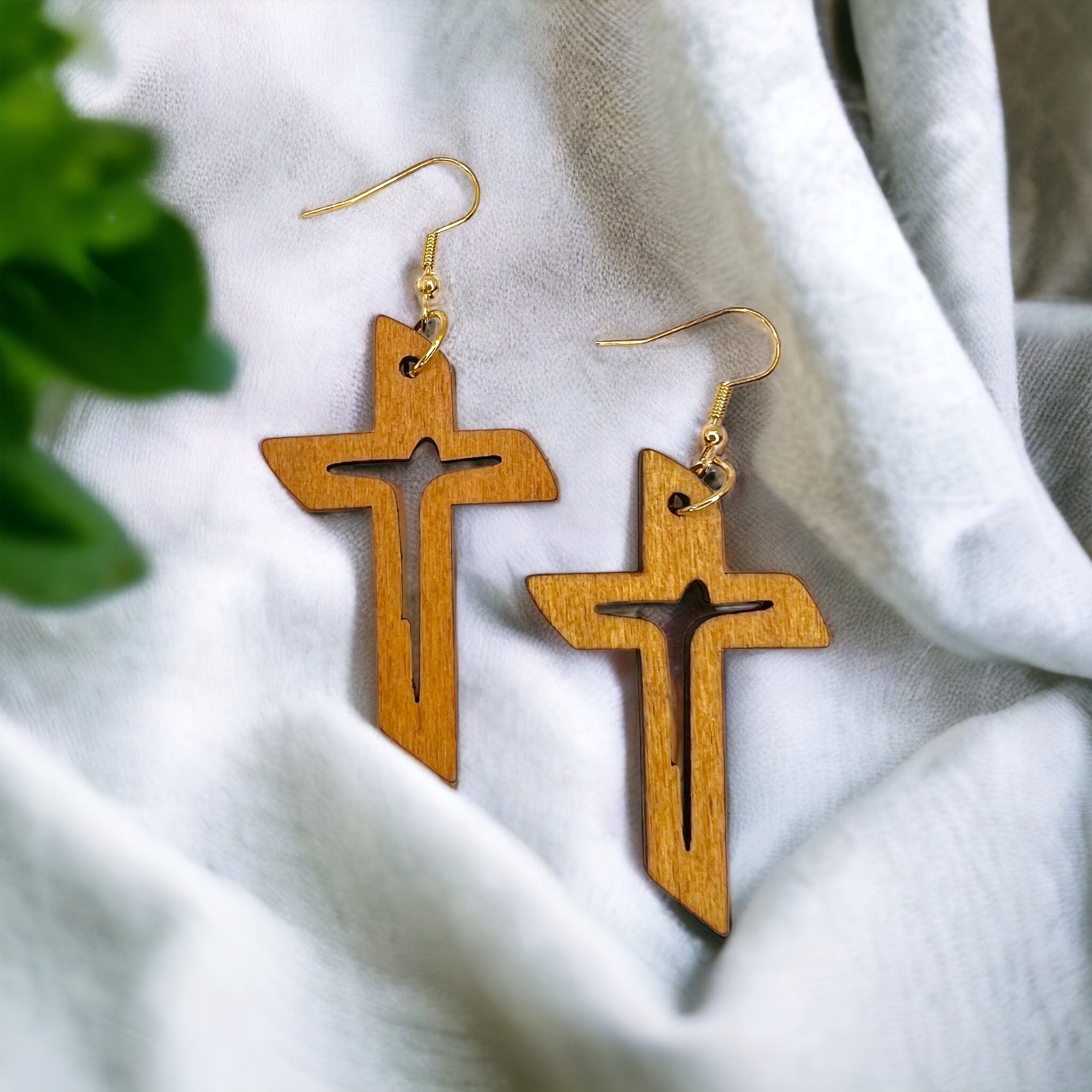 Faithfully Fashionable: Wooden Cross Earrings to Elevate Your Style! - Rhythms of Grace Creative