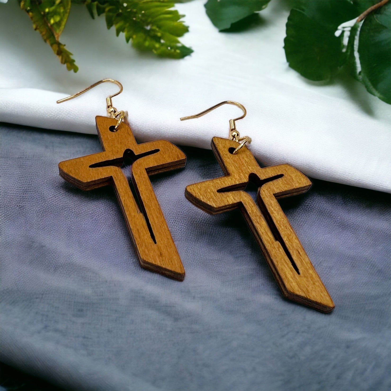 Faithfully Fashionable: Wooden Cross Earrings to Elevate Your Style! - Rhythms of Grace Creative