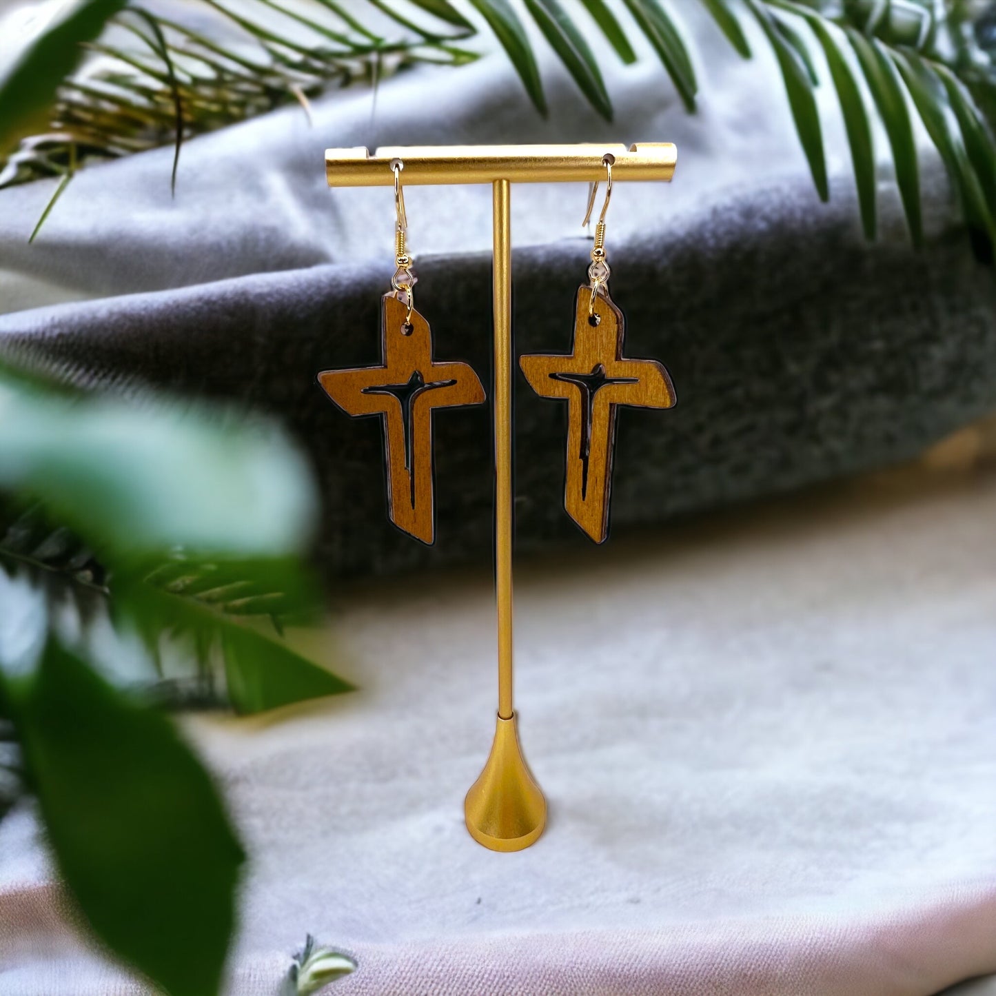Faithfully Fashionable: Wooden Cross Earrings to Elevate Your Style! - Rhythms of Grace Creative