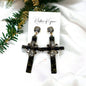 Shine with Faith – Boho Rhinestone Cross Earrings - Rhythms of Grace Creative