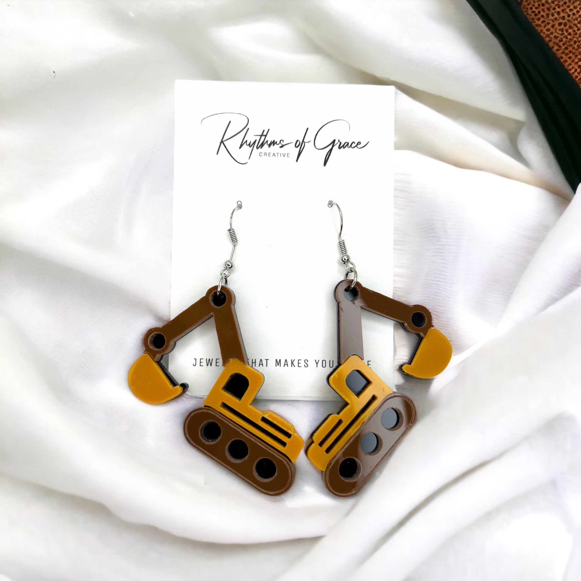 Dig Up Style with Our Heavy Equipment Earrings - Construction Collection! 🚜🛠️ - Rhythms of Grace Creative