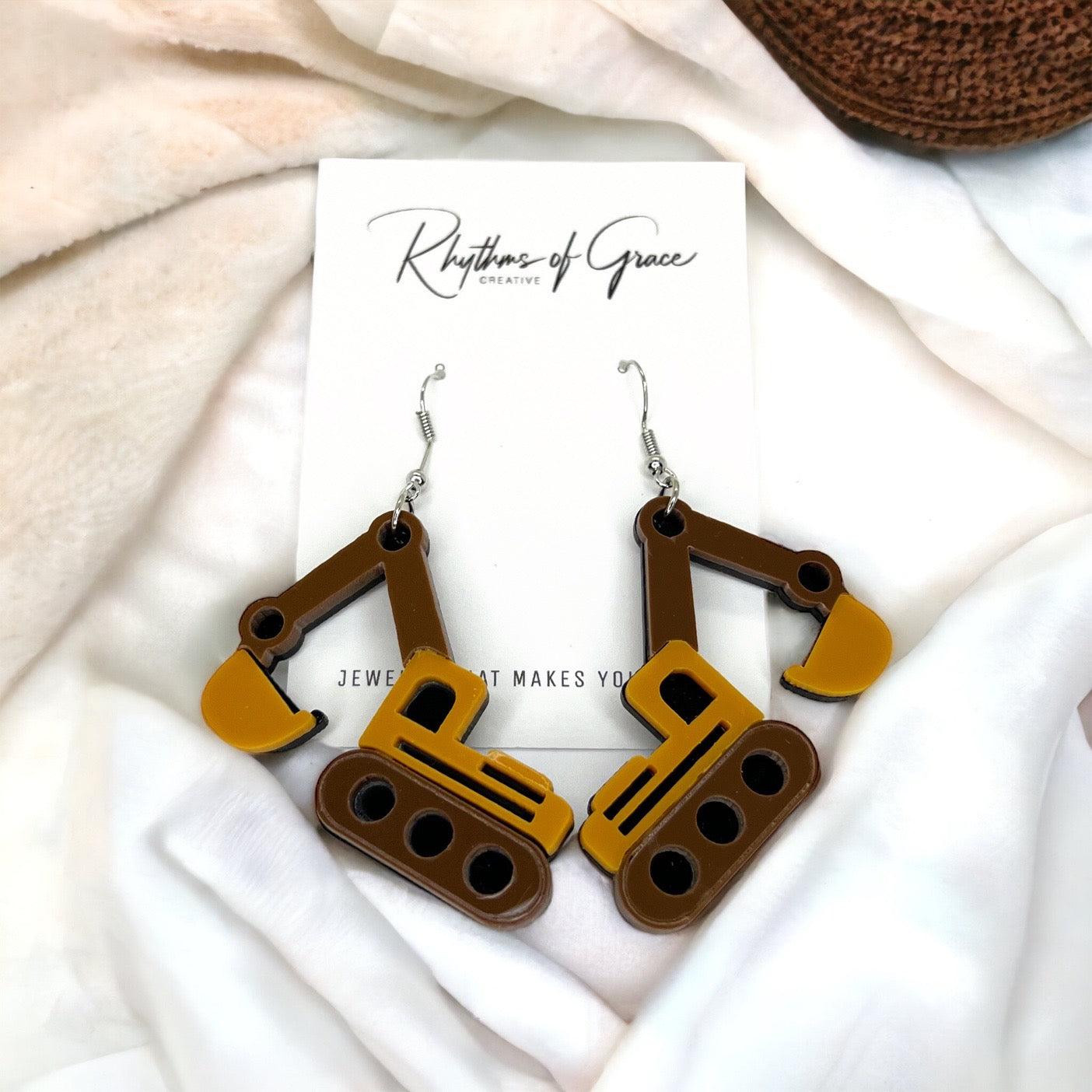 Dig Up Style with Our Heavy Equipment Earrings - Construction Collection! 🚜🛠️ - Rhythms of Grace Creative