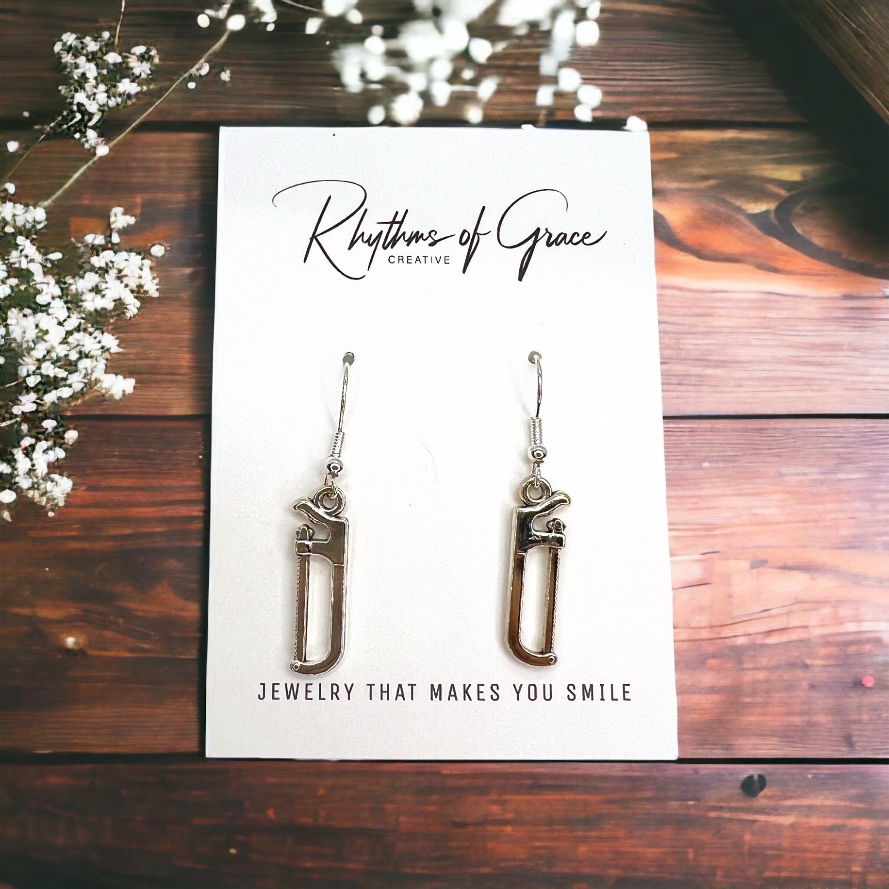 Hand Tool Earrings - Perfect for Every Handywoman! - Rhythms of Grace Creative