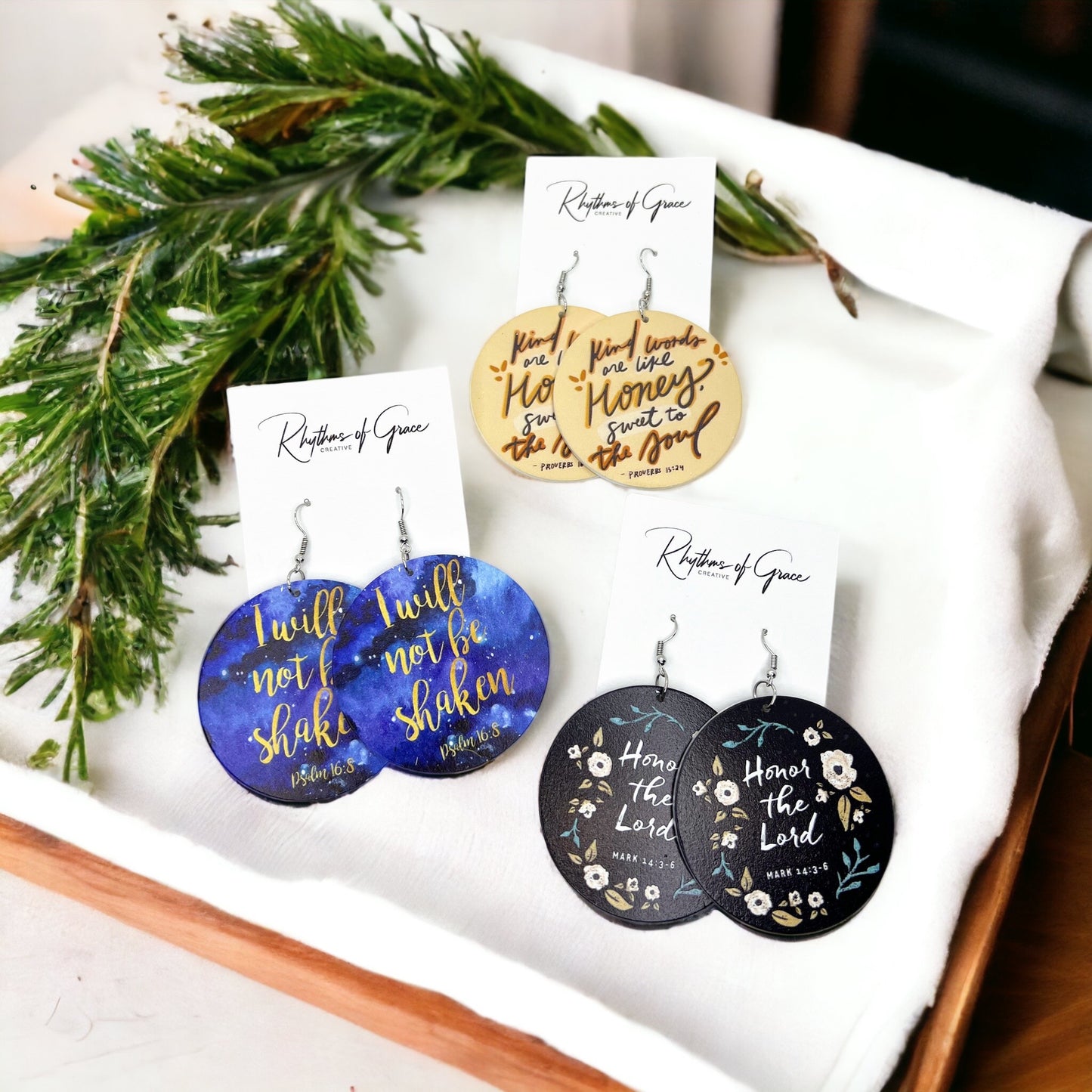 Faith & Fashion – Bible Verse Earrings with Purpose - Rhythms of Grace Creative