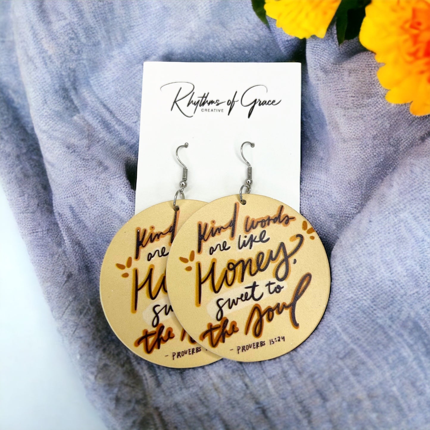 Faith & Fashion – Bible Verse Earrings with Purpose - Rhythms of Grace Creative