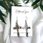 Grace & Glam – Delicate Silver Cross Earrings - Rhythms of Grace Creative
