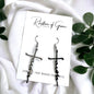 Grace & Glam – Delicate Silver Cross Earrings - Rhythms of Grace Creative