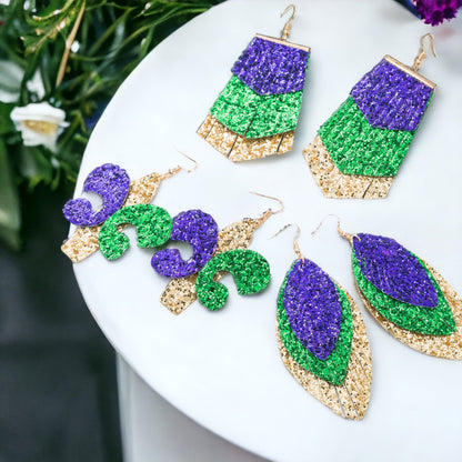 Sparkle and Shine at Mardi Gras: Glitter Earrings Extravaganza! - Rhythms of Grace Creative