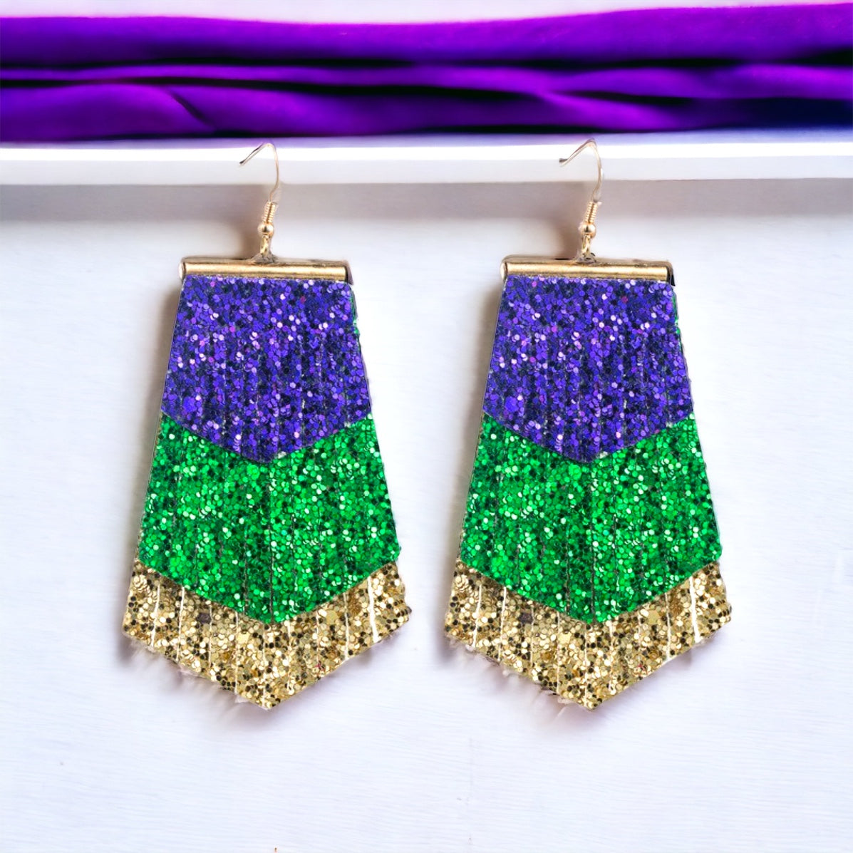 Sparkle and Shine at Mardi Gras: Glitter Earrings Extravaganza! - Rhythms of Grace Creative