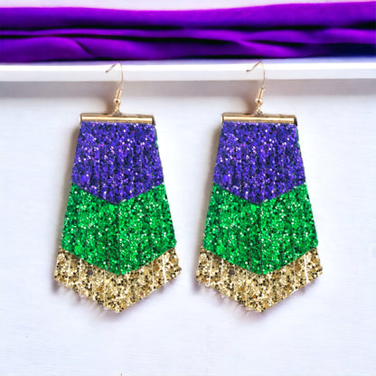 Sparkle and Shine at Mardi Gras: Glitter Earrings Extravaganza! - Rhythms of Grace Creative