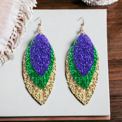 Sparkle and Shine at Mardi Gras: Glitter Earrings Extravaganza! - Rhythms of Grace Creative