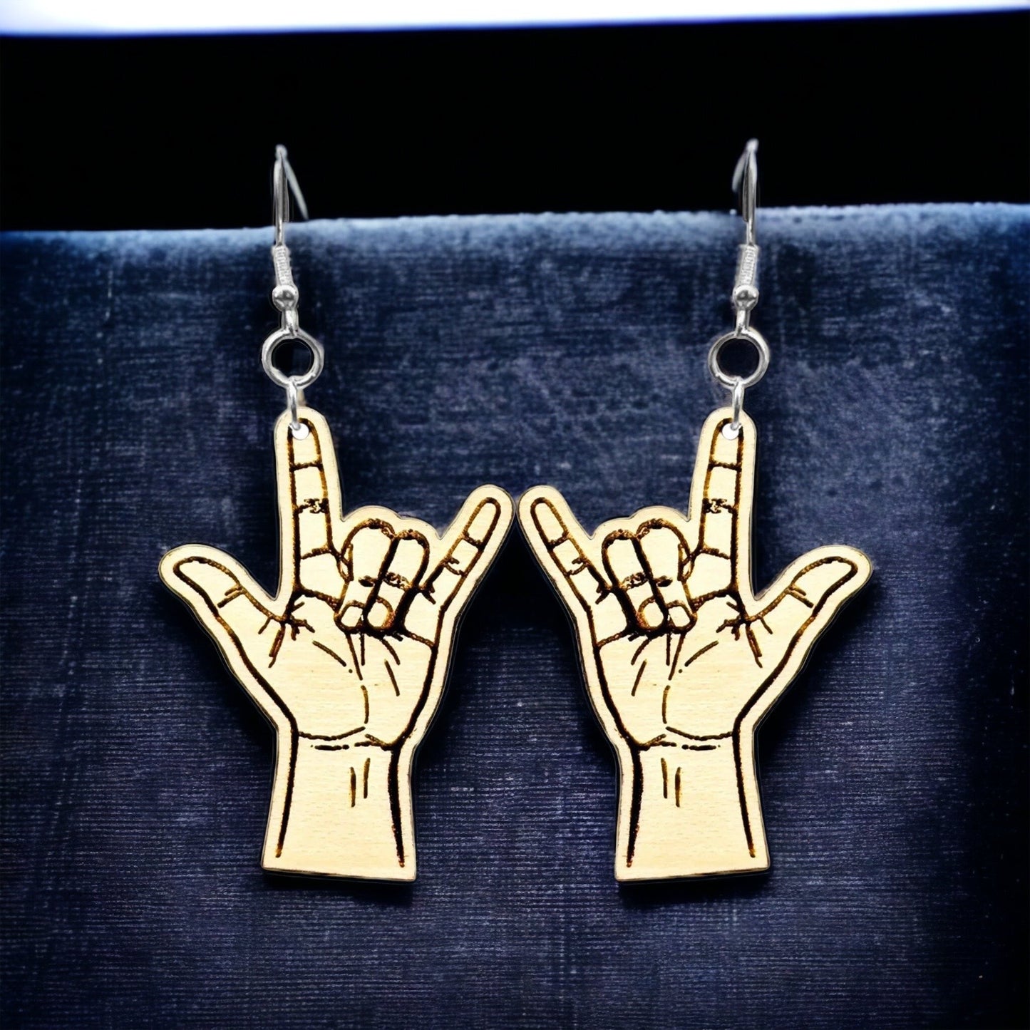 Love in Every Gesture: Sign Language Dangle Earrings! - Rhythms of Grace Creative
