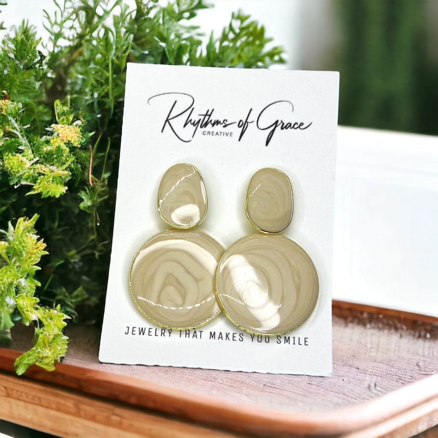 Radiant White Stone Dangle Earrings: Unleash Your Boho Chic Vibes! - Rhythms of Grace Creative