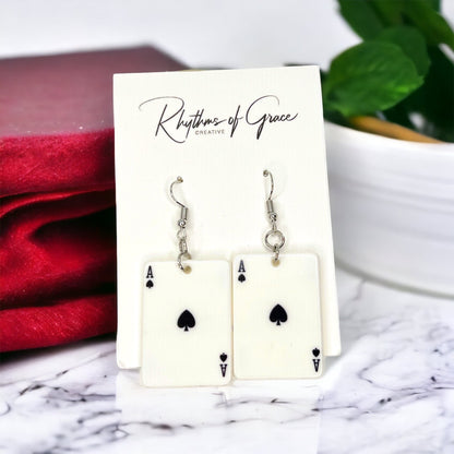 Get Your Game On with Our Playing Cards Earrings! 🌟 - Rhythms of Grace Creative