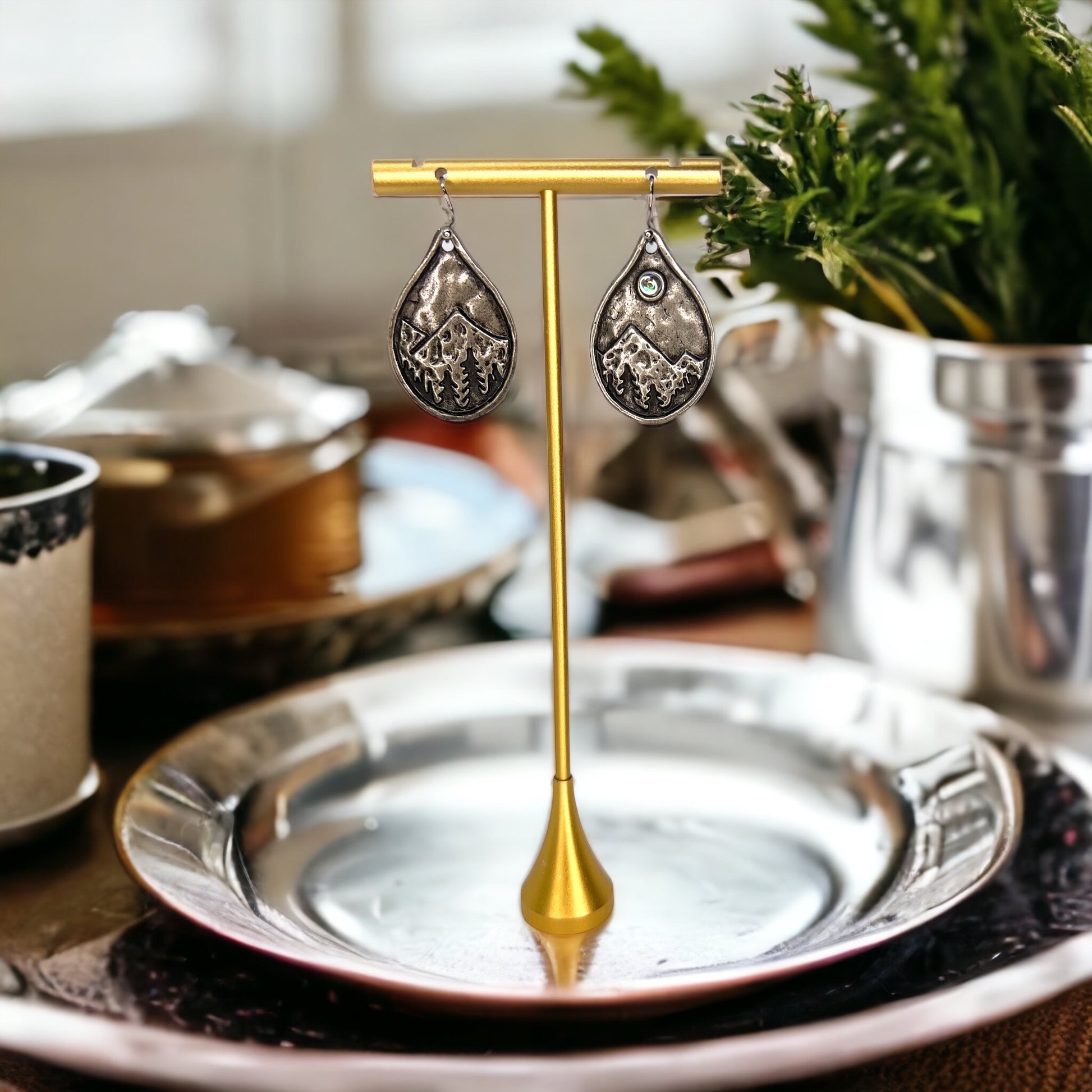 Adventure Awaits: Wanderlust Mountain Earrings - Redwood Forest Delights! - Rhythms of Grace Creative