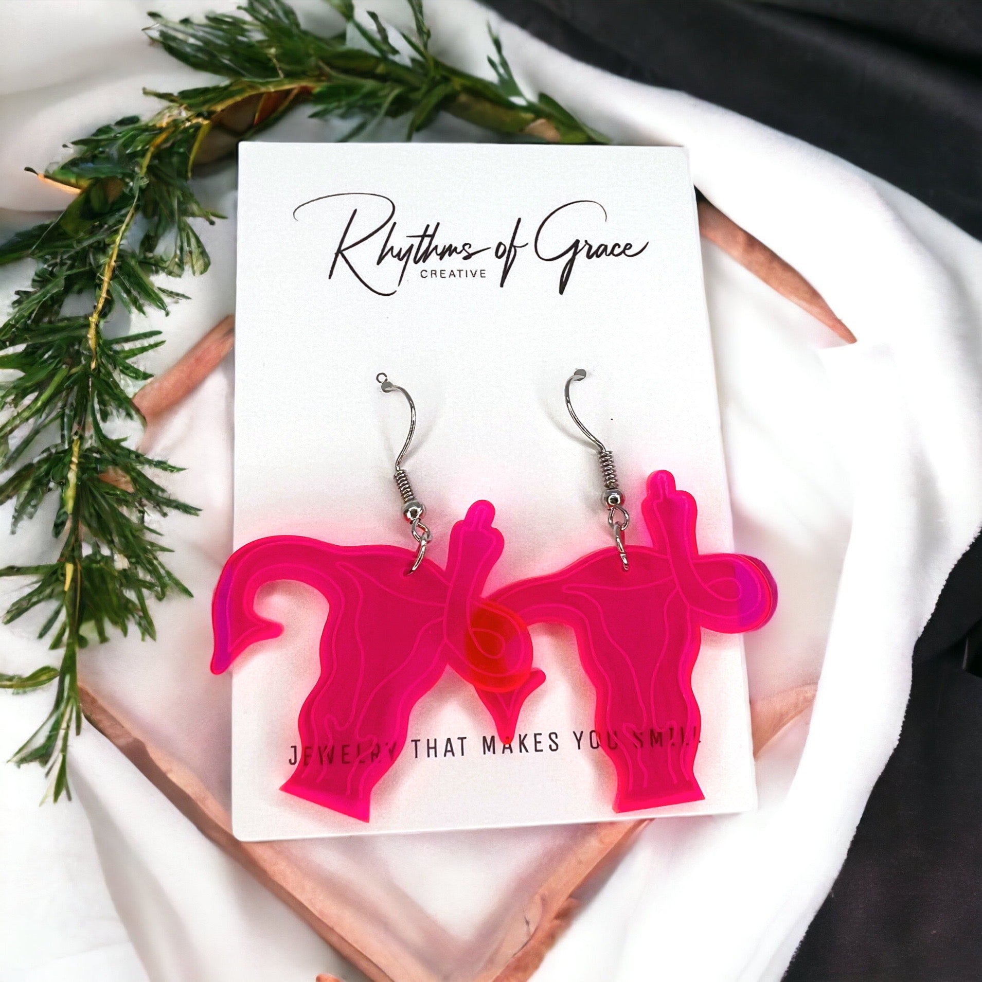 Bold & Proud – My Body My Choice Earrings - Rhythms of Grace Creative