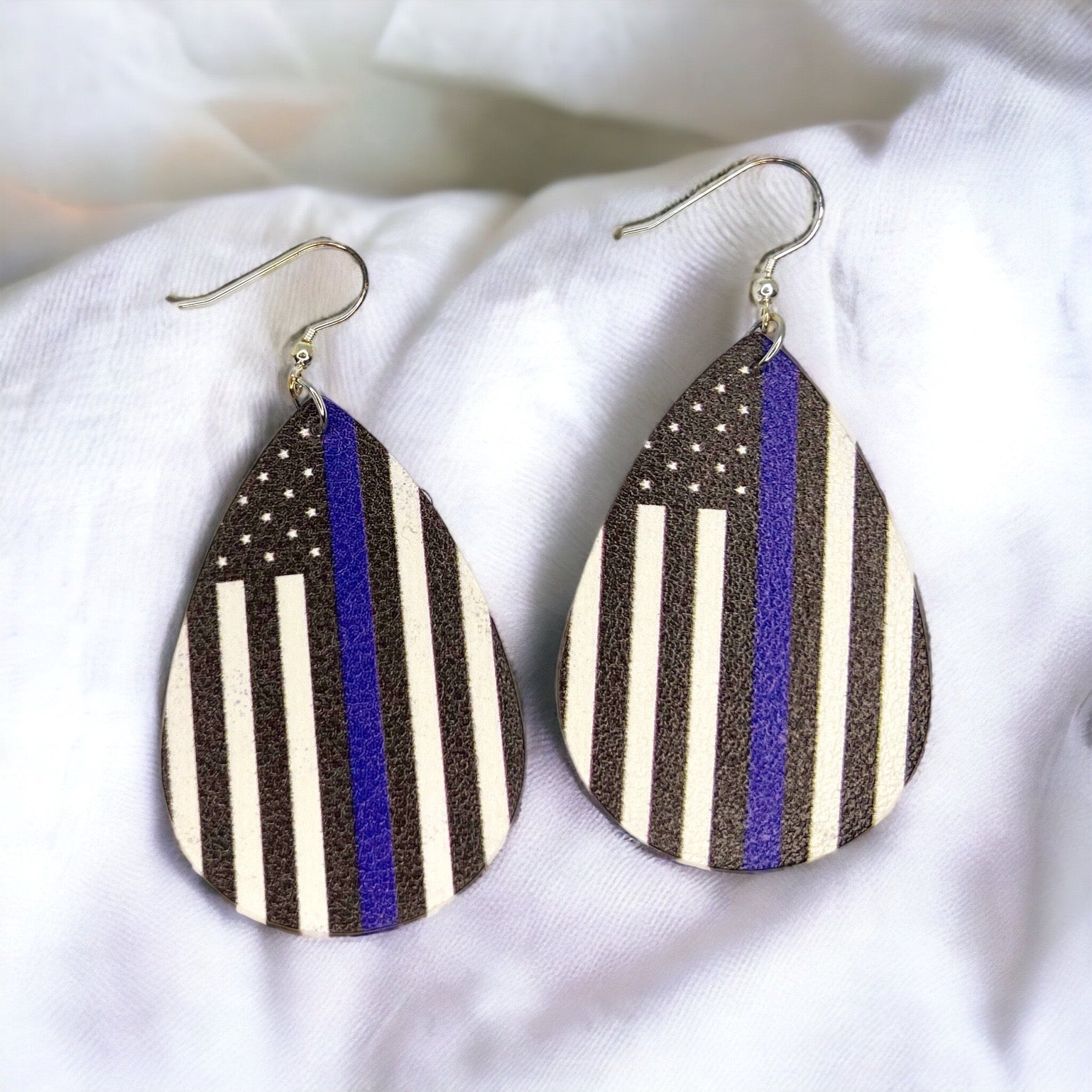 Show Your Colors: Back the Blue Dangle Earrings! - Rhythms of Grace Creative