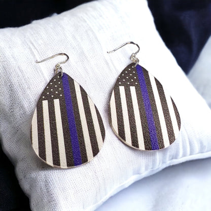 Show Your Colors: Back the Blue Dangle Earrings! - Rhythms of Grace Creative