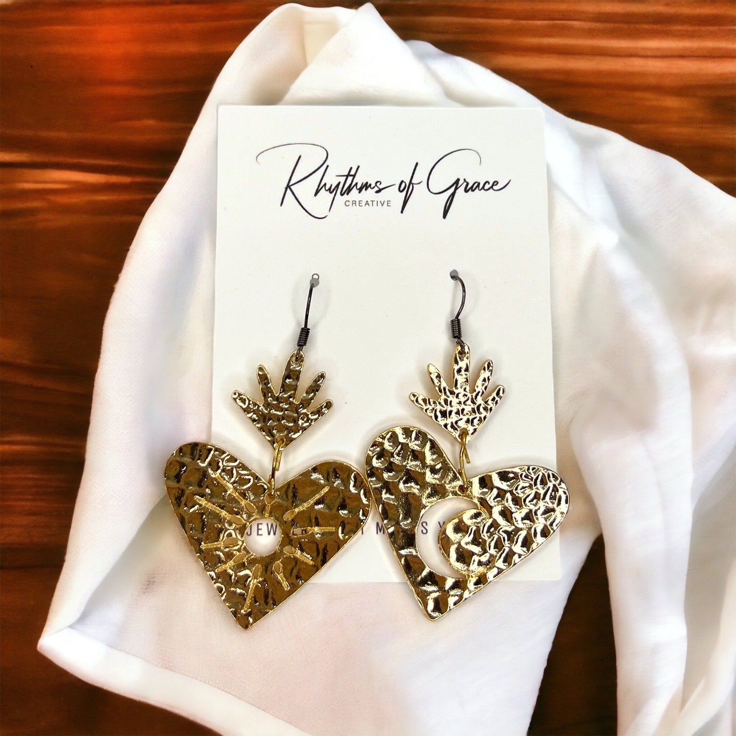 Celestial Earrings: Dance with the Sun and Moon! 🌙☀️ - Rhythms of Grace Creative