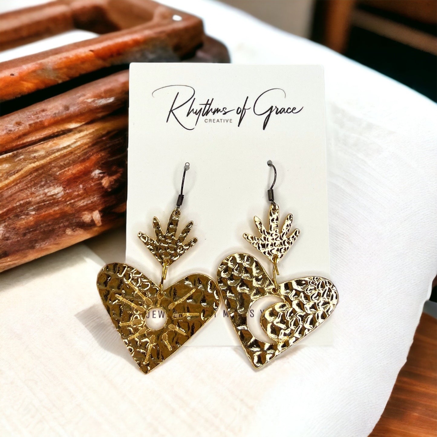 Celestial Earrings: Dance with the Sun and Moon! 🌙☀️ - Rhythms of Grace Creative