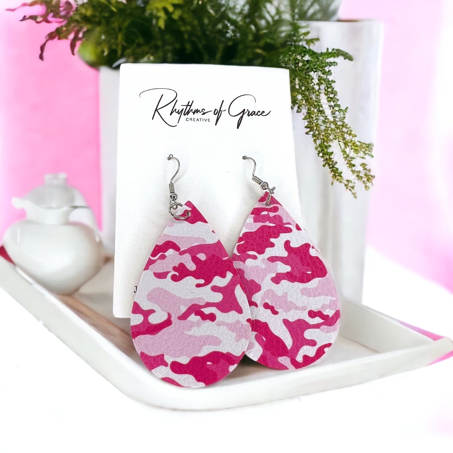 Wear Hope – Breast Cancer Awareness Earrings - Rhythms of Grace Creative