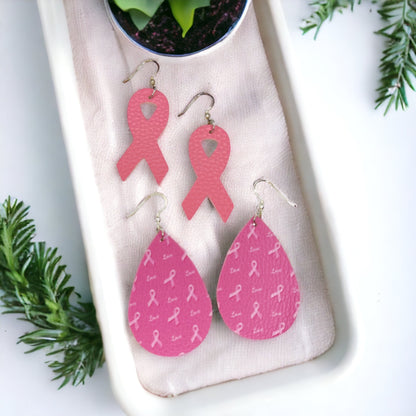 Wear Hope – Breast Cancer Awareness Earrings - Rhythms of Grace Creative