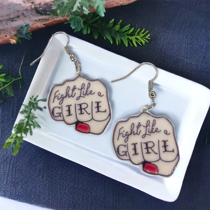 Wear Hope – Breast Cancer Awareness Earrings - Rhythms of Grace Creative