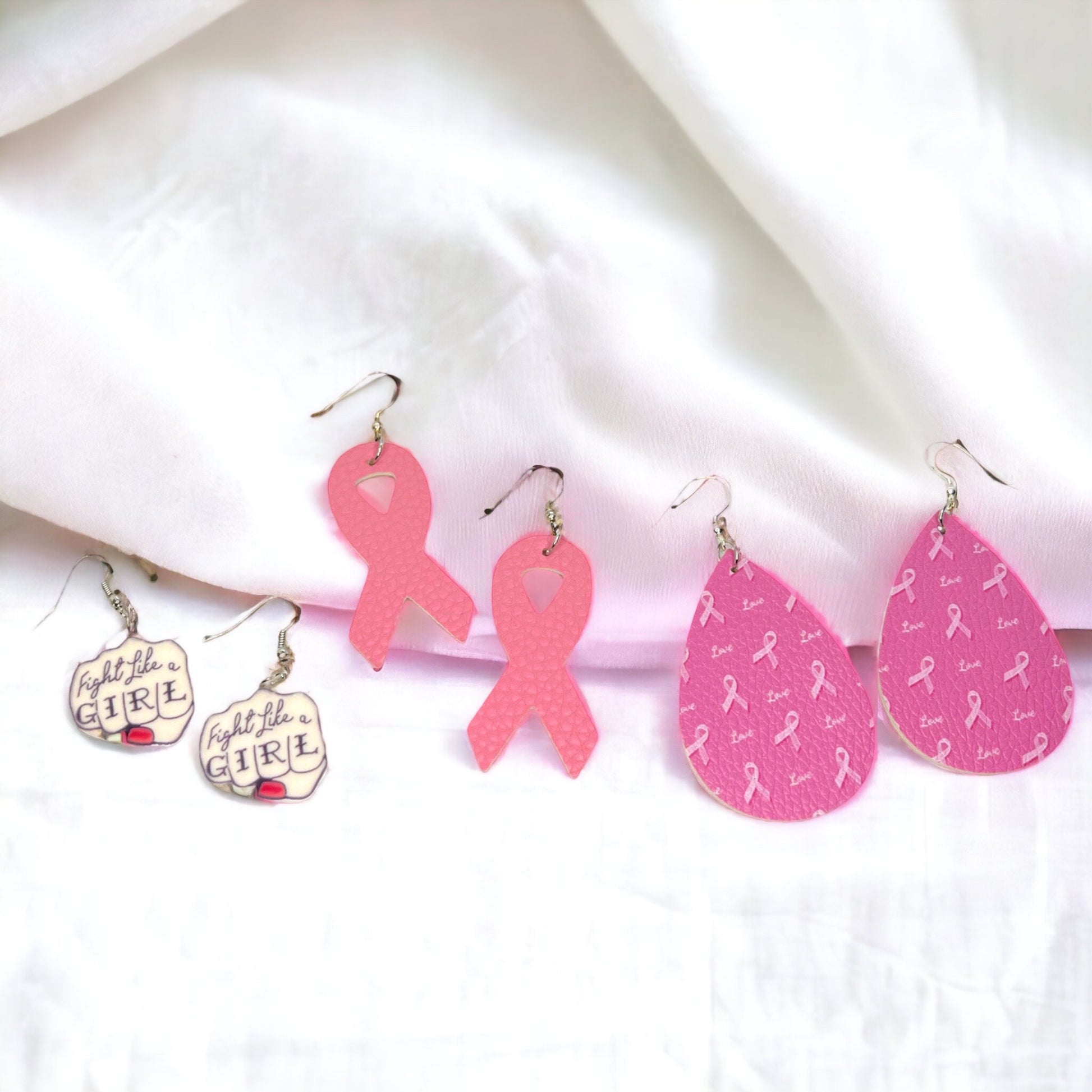 Wear Hope – Breast Cancer Awareness Earrings - Rhythms of Grace Creative