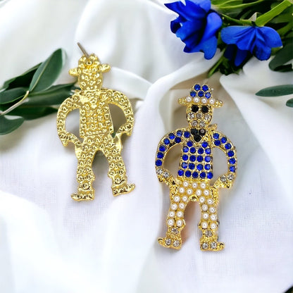 Rhinestone Cowboy Earrings - Rhinestone Earrings, Rodeo Queen, Western Style, Cowgirl Earrings - Rhythms of Grace Creative