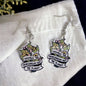 Mother Earth Earrings - "Destroy the Patriarchy Not the Planet" - Rhythms of Grace Creative