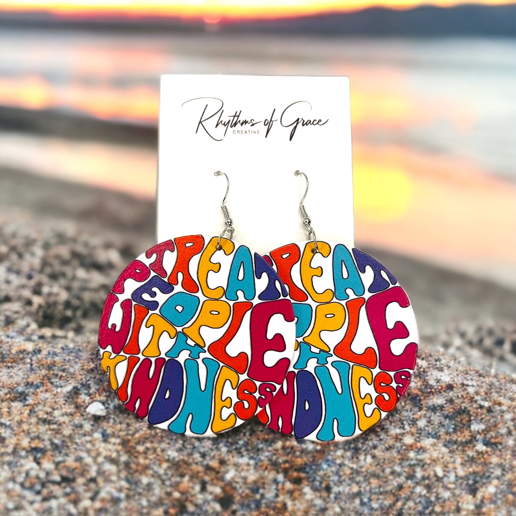 Kindness Earrings Collection: Spread Love & Positivity! 🌈 - Rhythms of Grace Creative