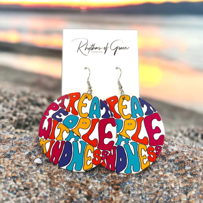 Kindness Earrings Collection: Spread Love & Positivity! 🌈 - Rhythms of Grace Creative